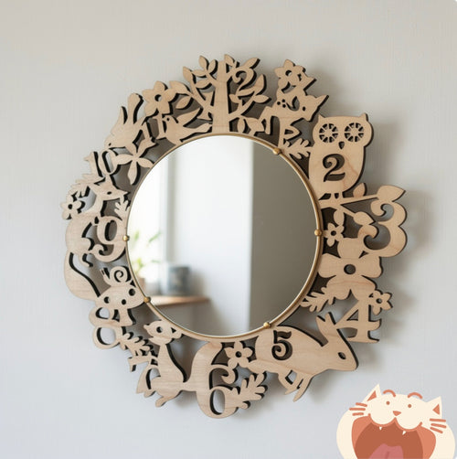 Floral and greenery mirror