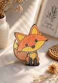 Cute Fox MDF Fridge Magnet
