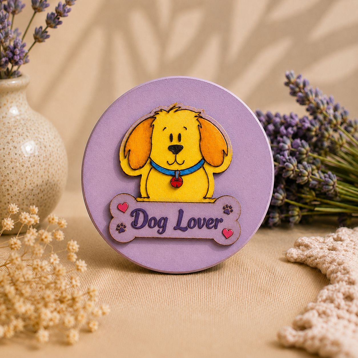 Dog Lover Personalized Fridge Magnet